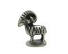 Pewter Aries Ram Figurine by Walter Bosse