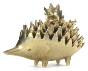Walter Bosse Gold Hedgehog Ashtrays