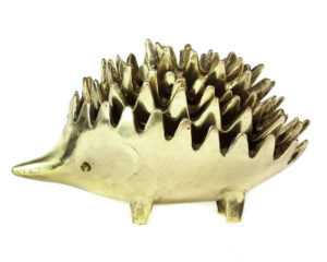 Walter Bosse Gold Hedgehog Ashtrays