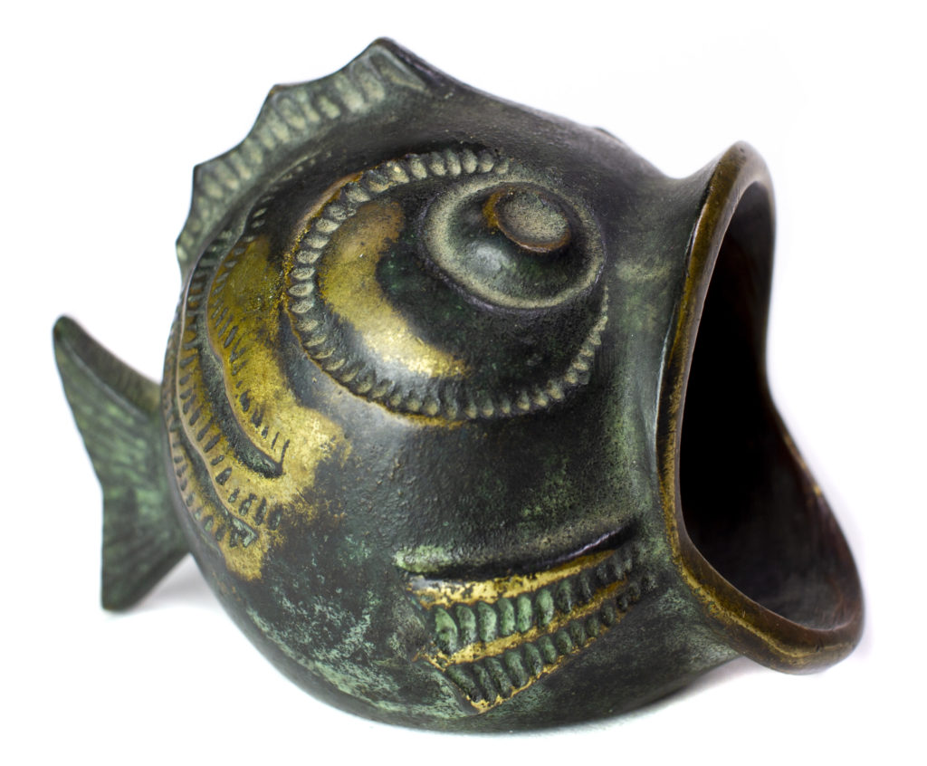 Brass Fish Ashtray