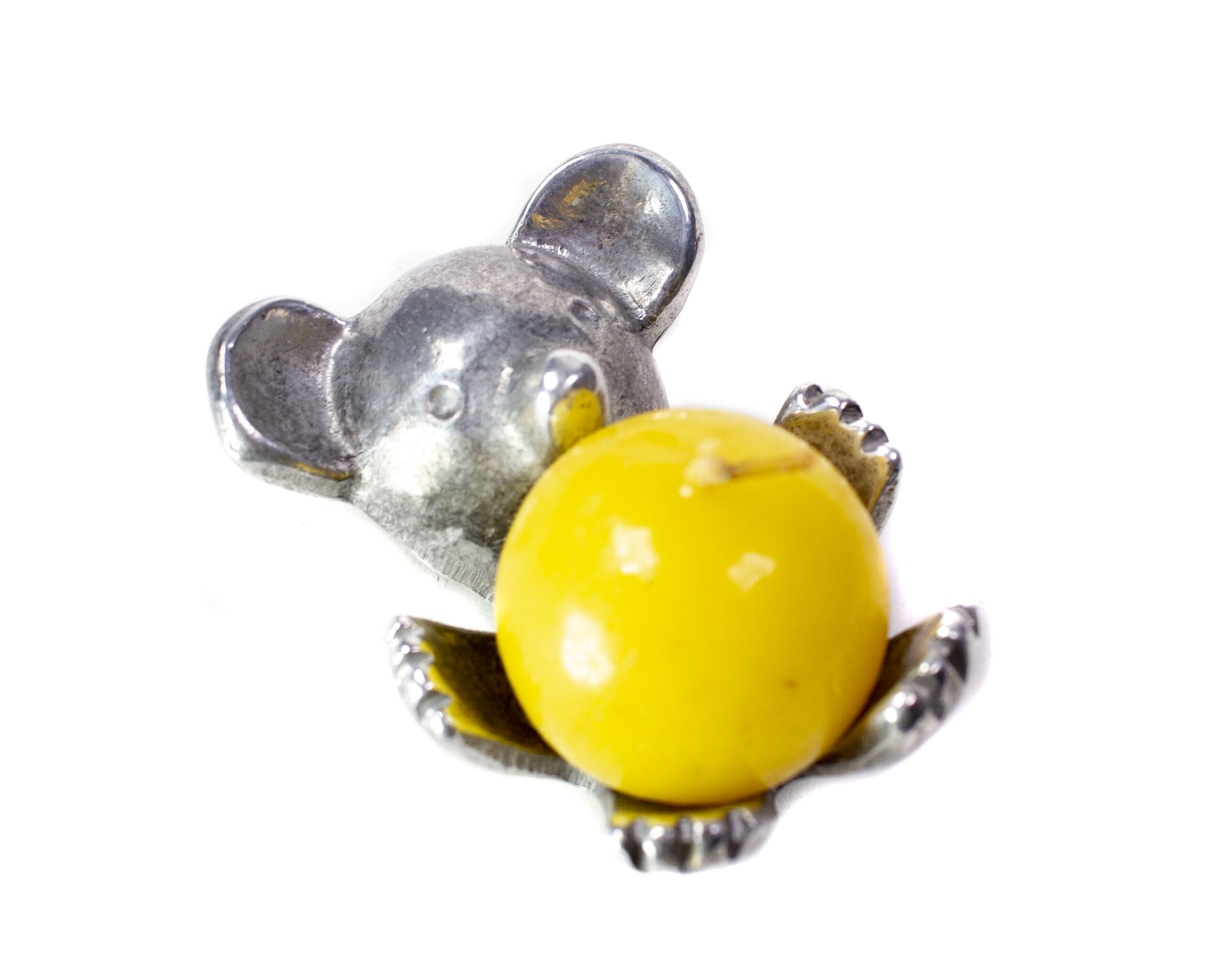 Vintage Wax Ball Shaped Candle for Walter Bosse Egg Cups