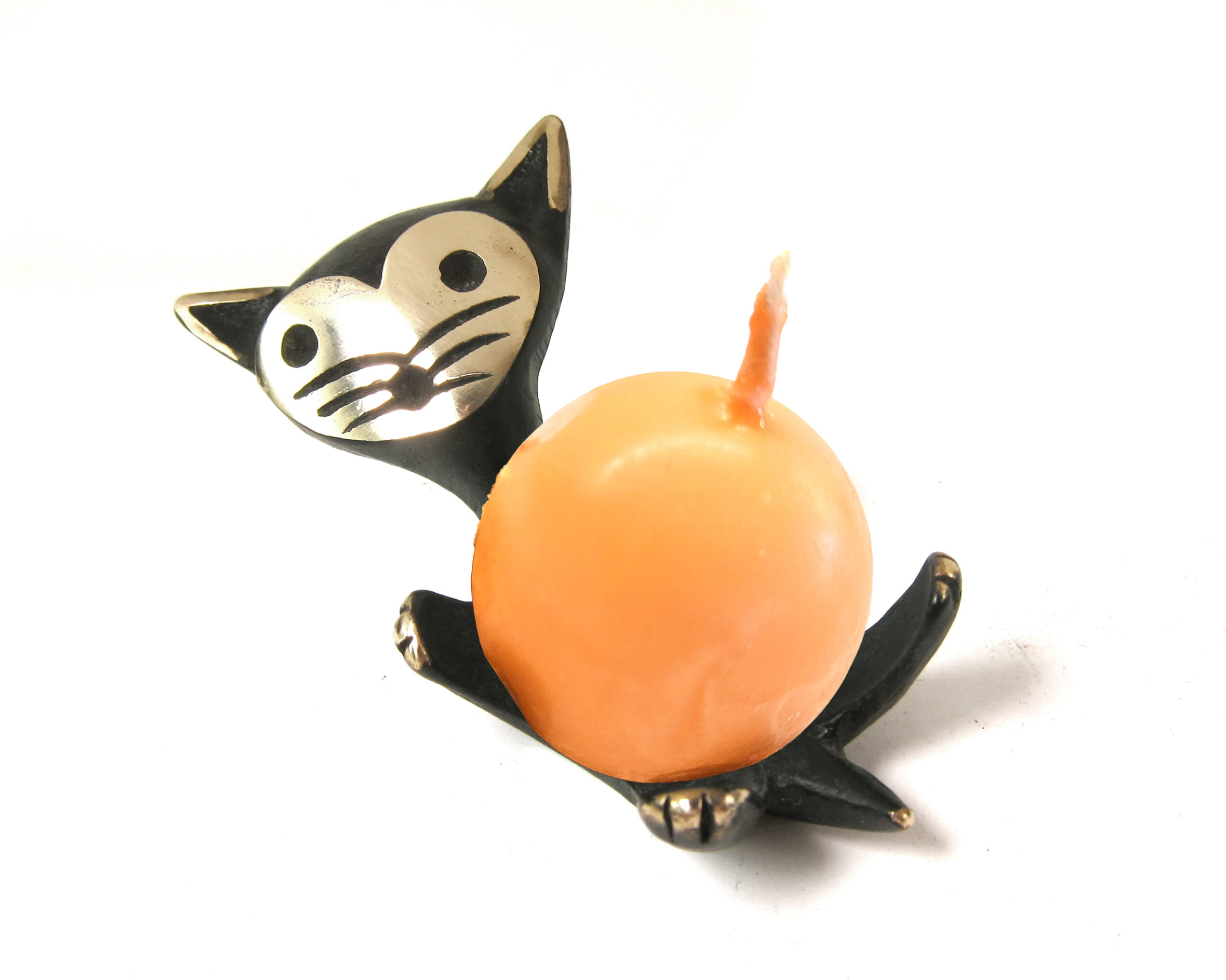 Vintage Wax Ball Shaped Candle for Walter Bosse Egg Cups